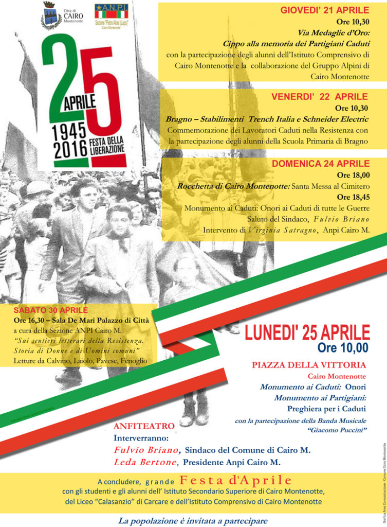 25 aprile 2016