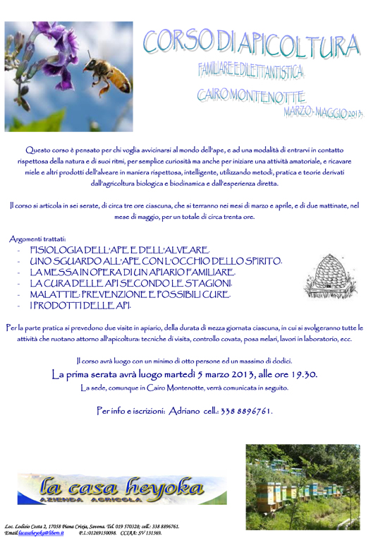 Corso apicoltura 2013