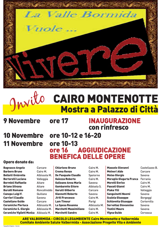 Mostra associazioni ambientaliste Valbormida