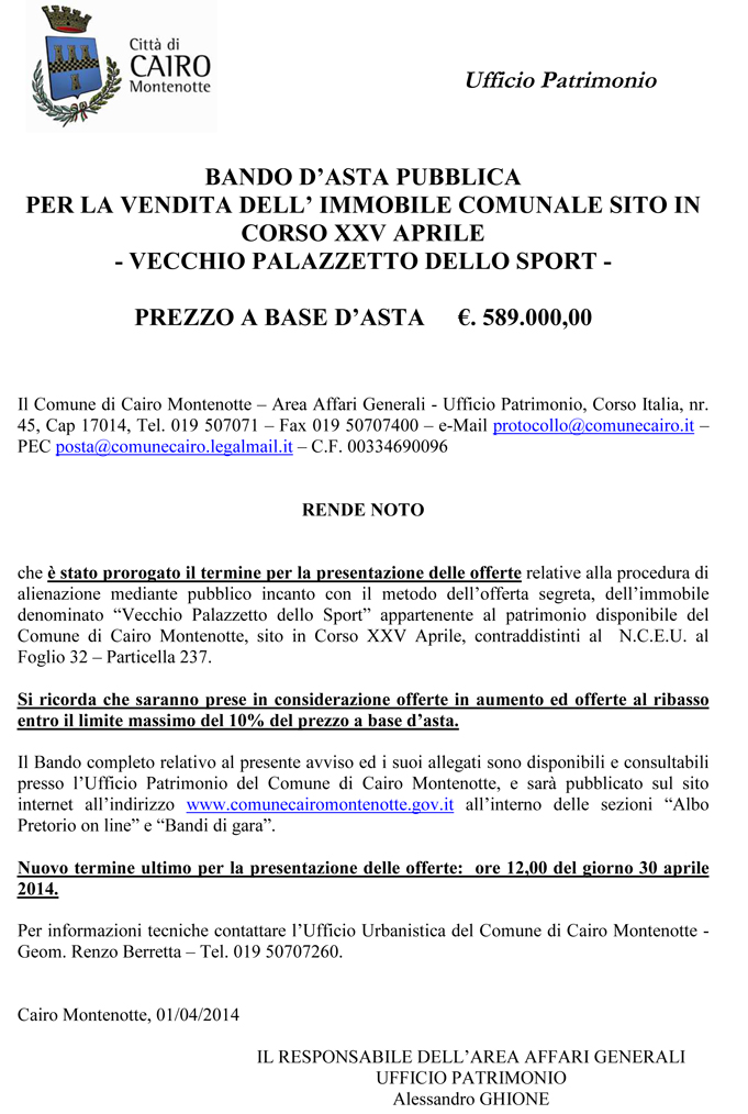 Microsoft Word - Manifesti proroga.doc