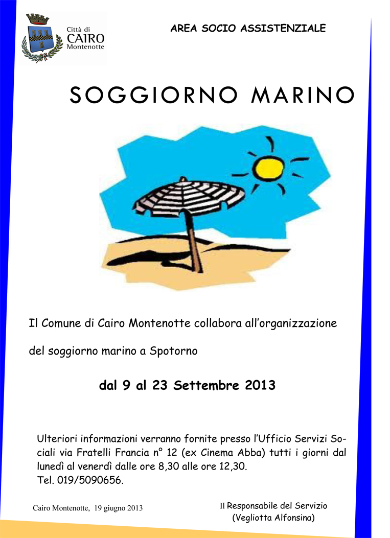 soggiorno marino 2013
